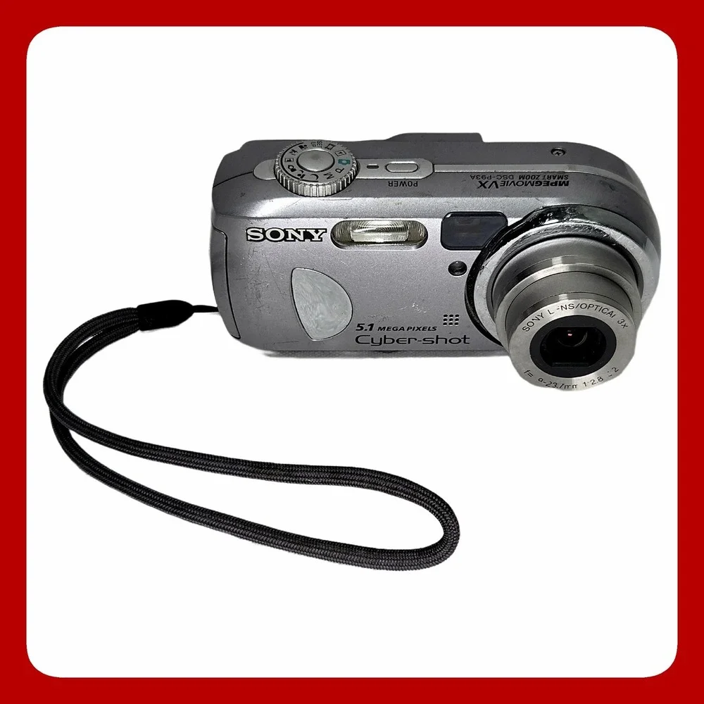 Sony Cyber-shot DSC-P93A 5.1MP Digital Camera Silver 3x Optical Zoom Parts DSC